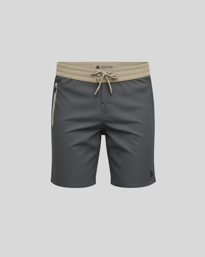 Free & Easy Adventure Company Gray Board Shorts