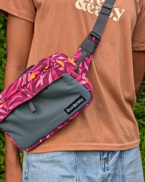 2L Waist Pouch - Floral Pink