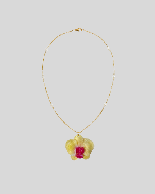 Love Brown Philippines Orchid Necklace Yellow